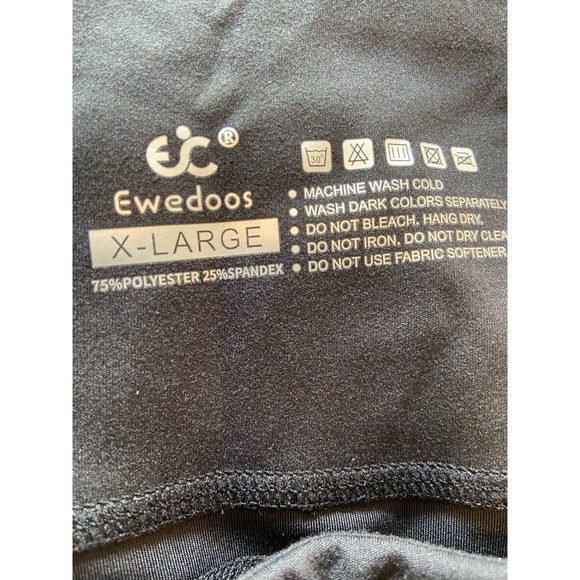 Ewedoos Women’s Black Yoga Pants with Side Pockets * WJ27 - Picture 9 of 9